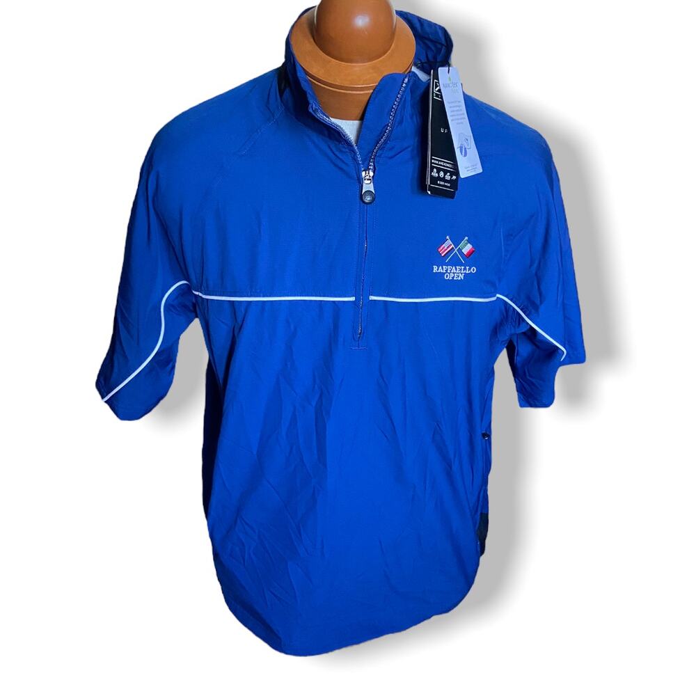Ahead Extreme Mens Windshirt M Woodland Golf Club Raffaello‎ Open Short Sleeve